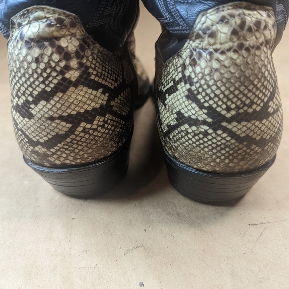 Panhandle Slim Boots men's sz 8D Exotic Genuine Golden Python Snake leather clas - Picture 6 of 13